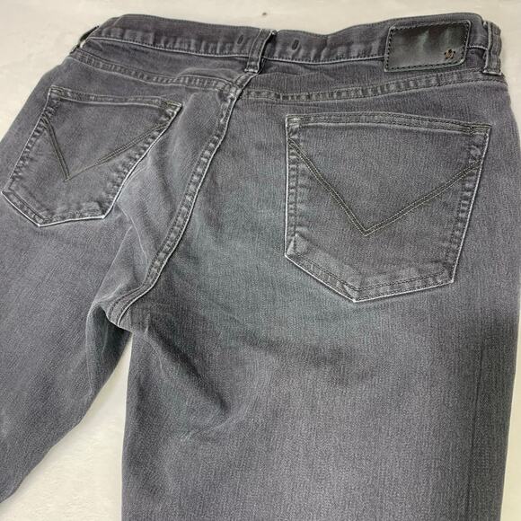 John Varvatos USA Bowery Jeans Mens 33 Black Slim Straight Stretch Meas: 34x32 - Picture 12 of 16